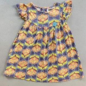 Matilda Jane You & Me Kitten Pearl Dress Purple Yellow Size 4